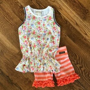 Matilda Jane shirt and shortie set size 6